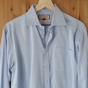 Thomas PINK Traveller Blue Dress Shirt
